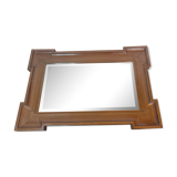 Miroir design art déco en bois forme géométrique 58x84cm