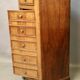 Louis Philippe bedside table in walnut with false drawers
