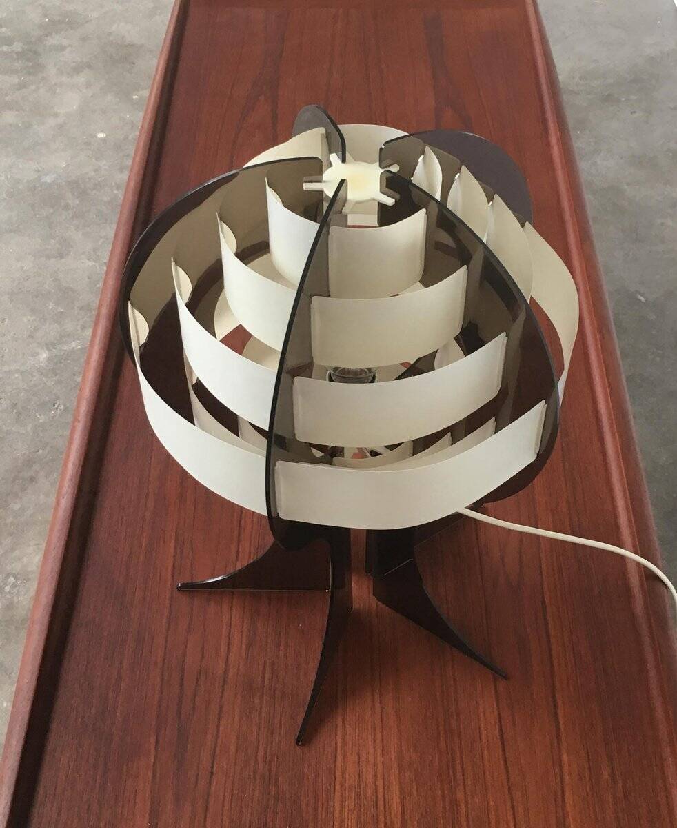 Mid-century Danish plastic table lamp by Flemming Brylle & Preben Jacobsen