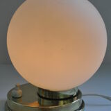 Brass lamp 50s opaline