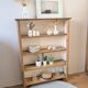 Étagère en bois rétro chic
