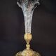 Cornet or tulip vase, centrepiece, Baccarat crystal 19th century