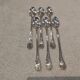 6 silver-plated metal dessert spoons by Christofle Marly, 19.6 cm.