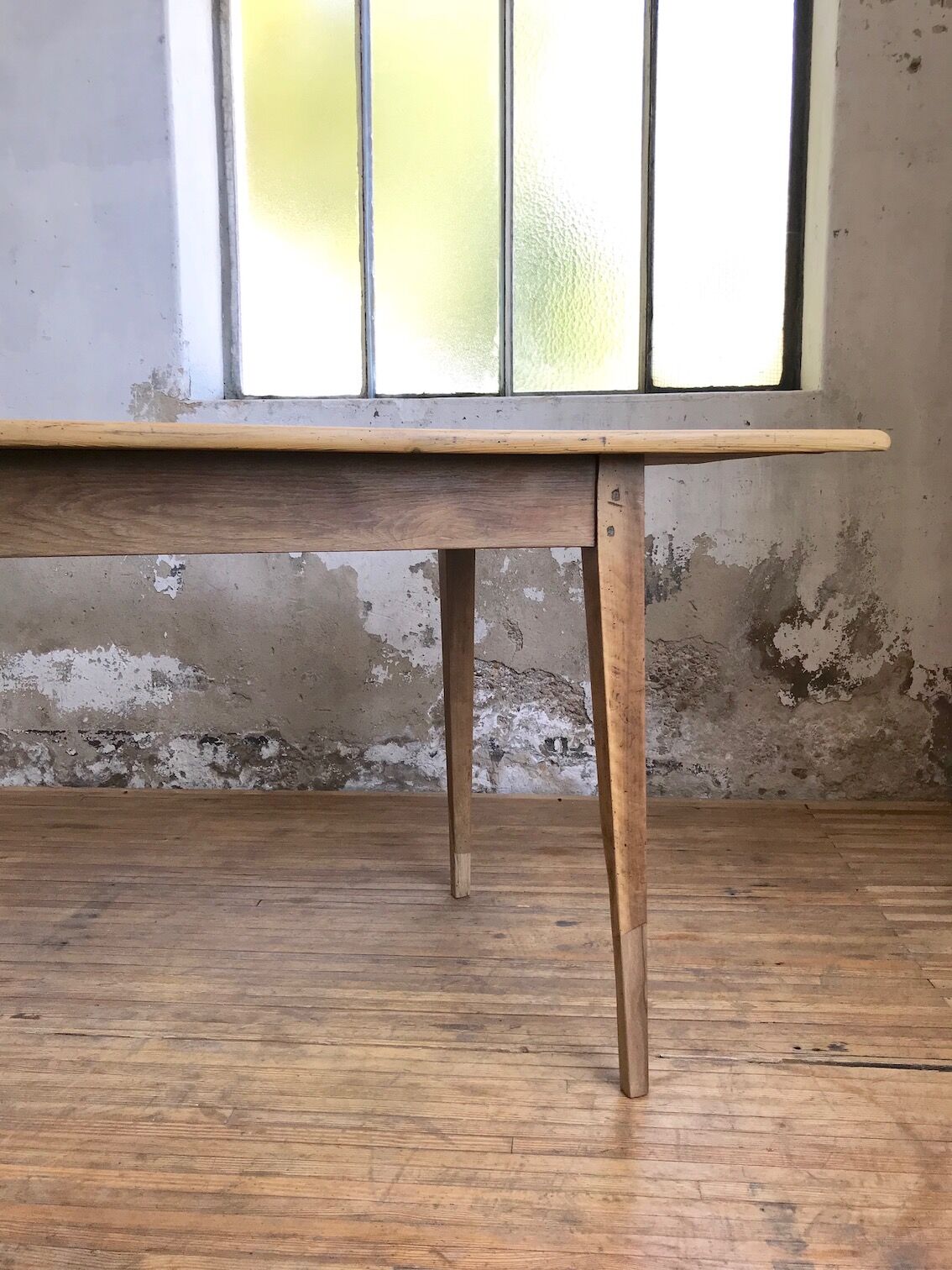 Vintage pine farm table