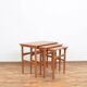 Mid-Century Danish Teak Nesting Tables, Set of 3
