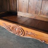 Large Louis XV period wardrobe in solid walnut