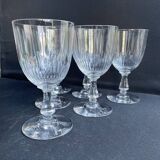 6 baccarat water glasses – art nouveau