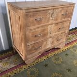 Art deco dresser in solid oak