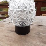 chiseled glass sconce 1970