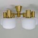 Mid-century brass ceiling light ASEA Sweden, 1950s