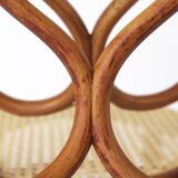 Pair Thonet Cafe-Chairs approx. 1880s - Bentwood, Cane seat weaving