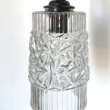 Chiseled glass suspension