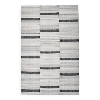Tapis Kilim turc vintage beige et marron