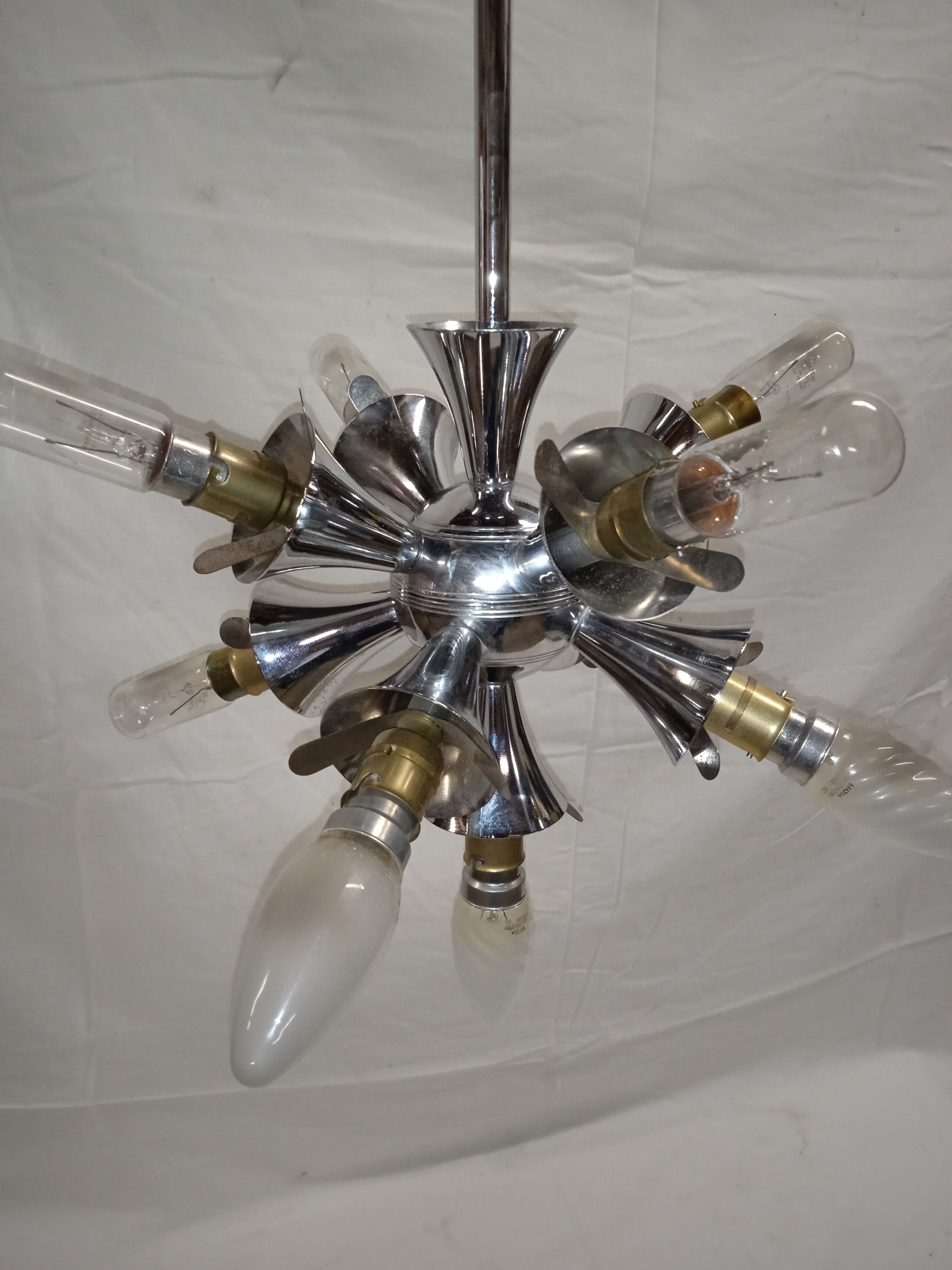 Lamp Sputnik chrome metal