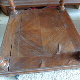 Old marble flat nightstand bedside