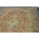 Tapis turc Oushak fait main en laine et coton orange des années 1970 203x312