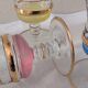 7 multicoloured stemmed glasses from the 1950s