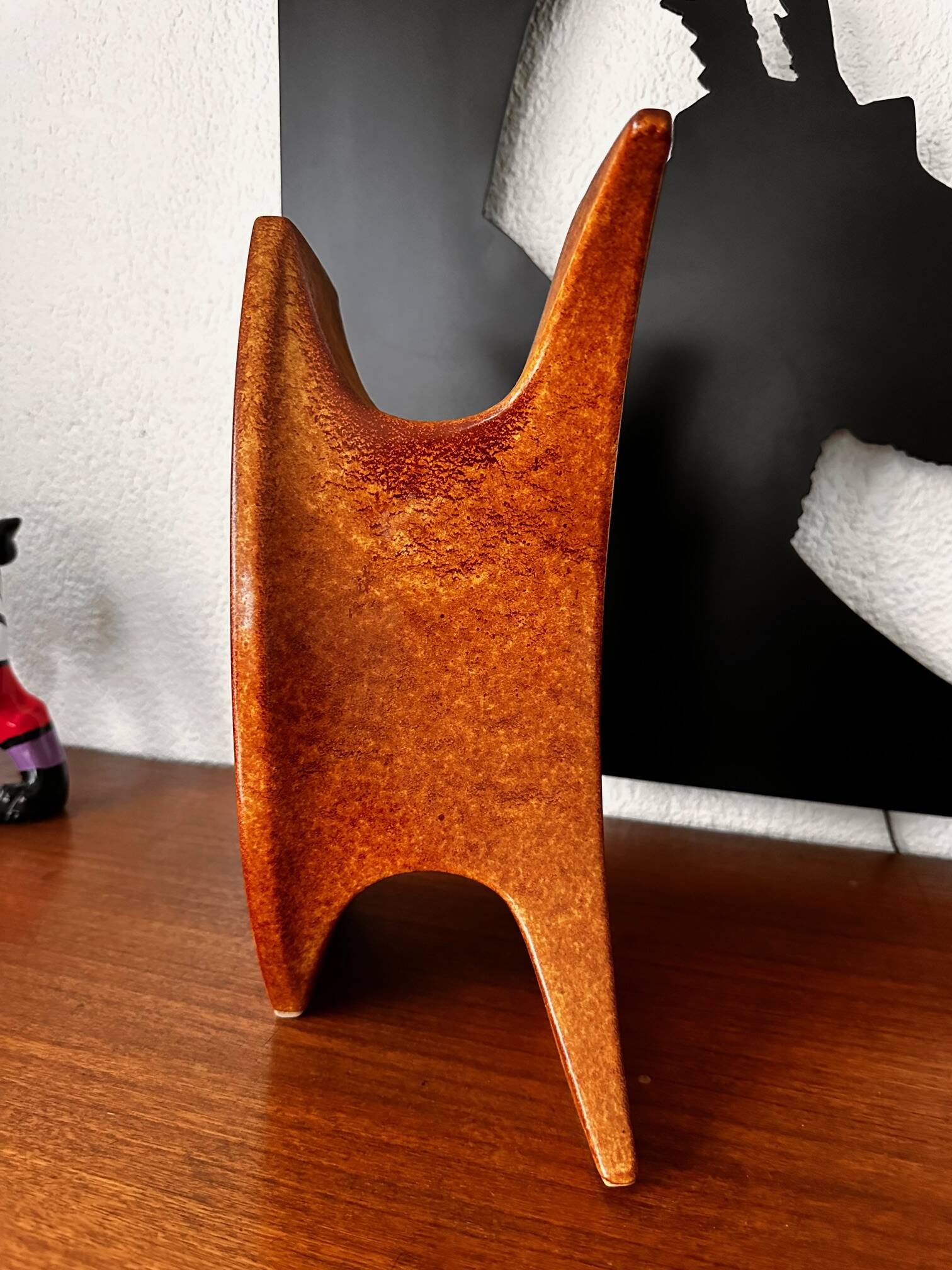 Sculptural vase by Roberto Rigon for Bertoncello cermamiche d'arte