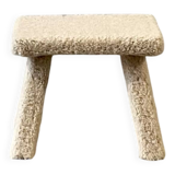 Sheepskin stool