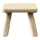 Sheepskin stool