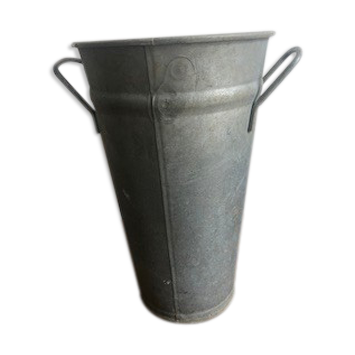 Zinc pot, florist vase