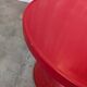 Vintage Red Tulip Table by Meblo Yugoslavia / Pedestal Table
