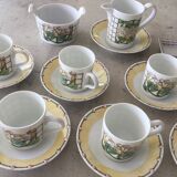 Service à café Lalique Modèle Perles Porcelaine de Limoges