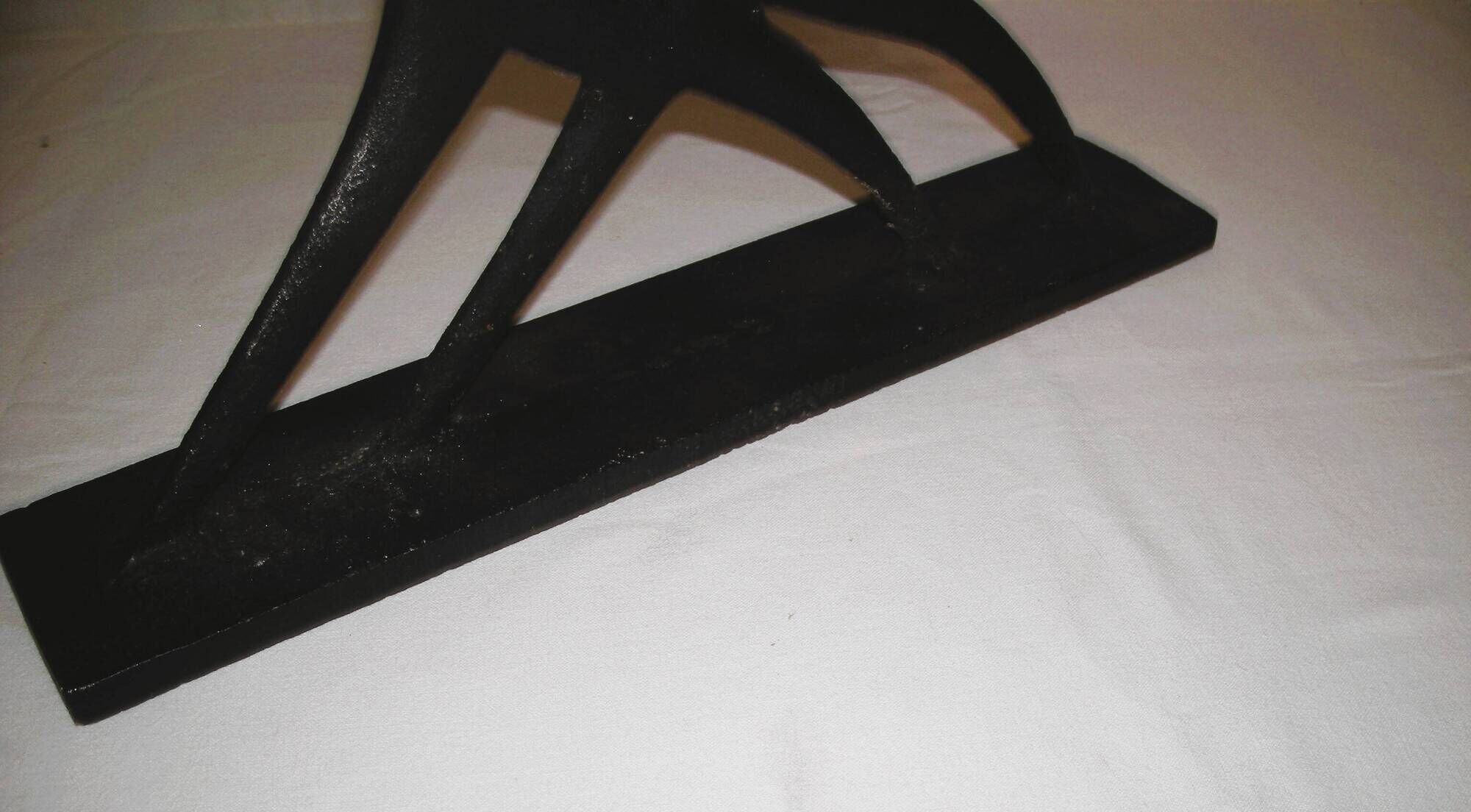 Modernist cast iron statuette from the 1950s.