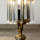 Lampe avec pampilles