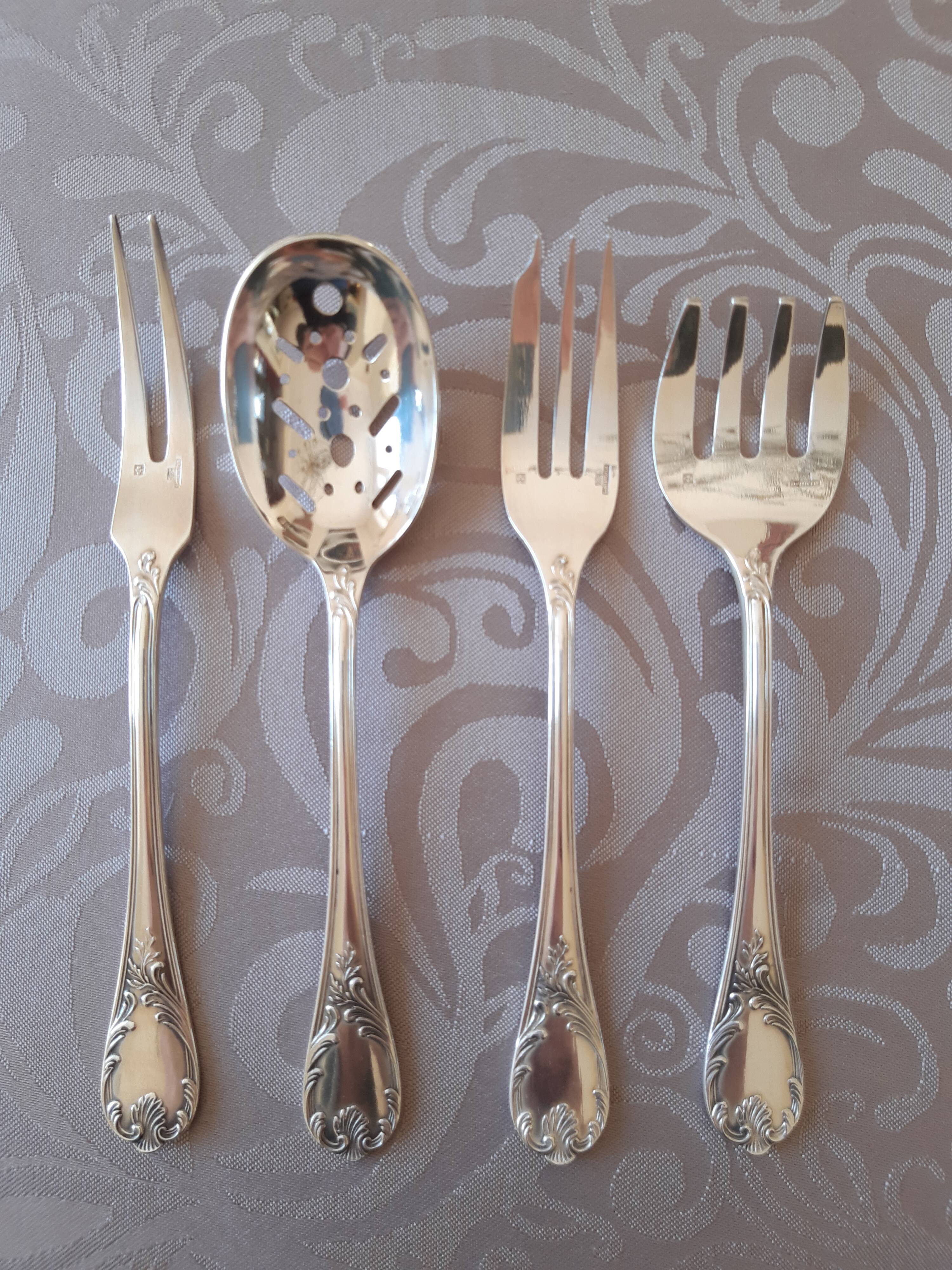 Christofle Marly, silver metal cute service