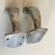 Pair of bathroom pads made of art deco aluminum cast iron