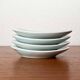 Small oyster or Danish sauce plates from the mid-century by Beth Breyen for Royal Copenhagen, set of 4.