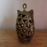 Brass photophore owl