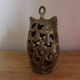 Brass photophore owl