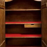 Rustic wardrobe in 18th century style made of solid wood