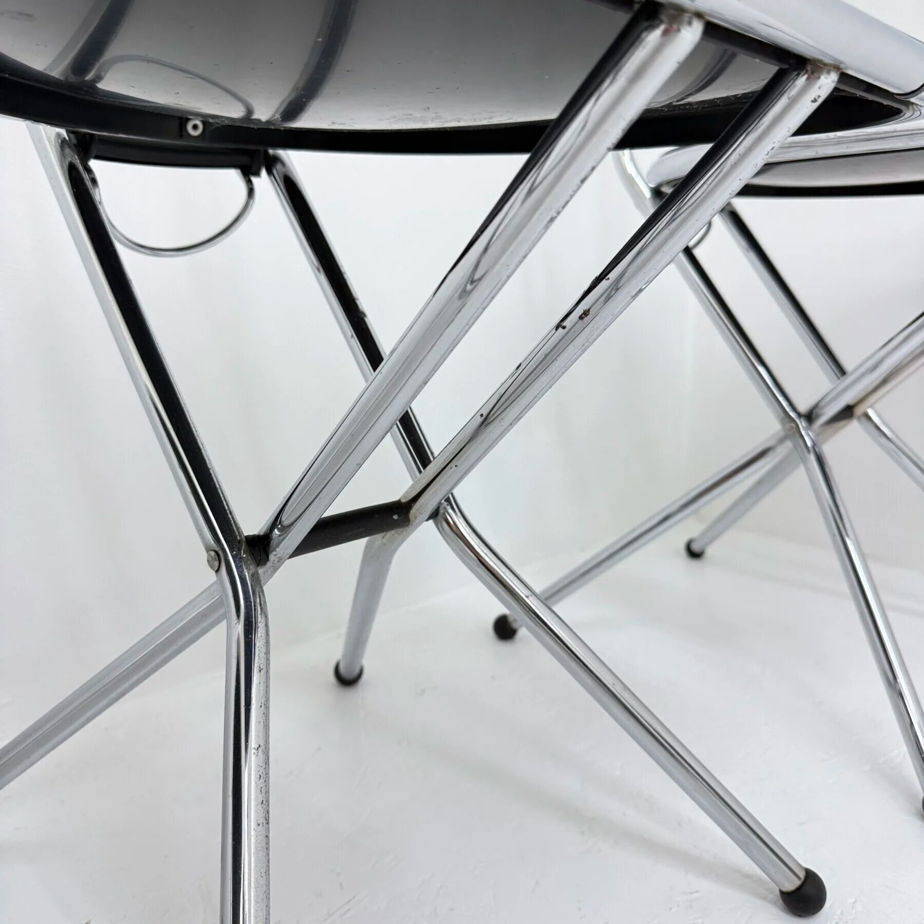 Set of 4 postmodern folding chairs by Niels Gammelgaard for Ikea, 1980s