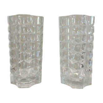 Pair of 70's vintage modernist vases