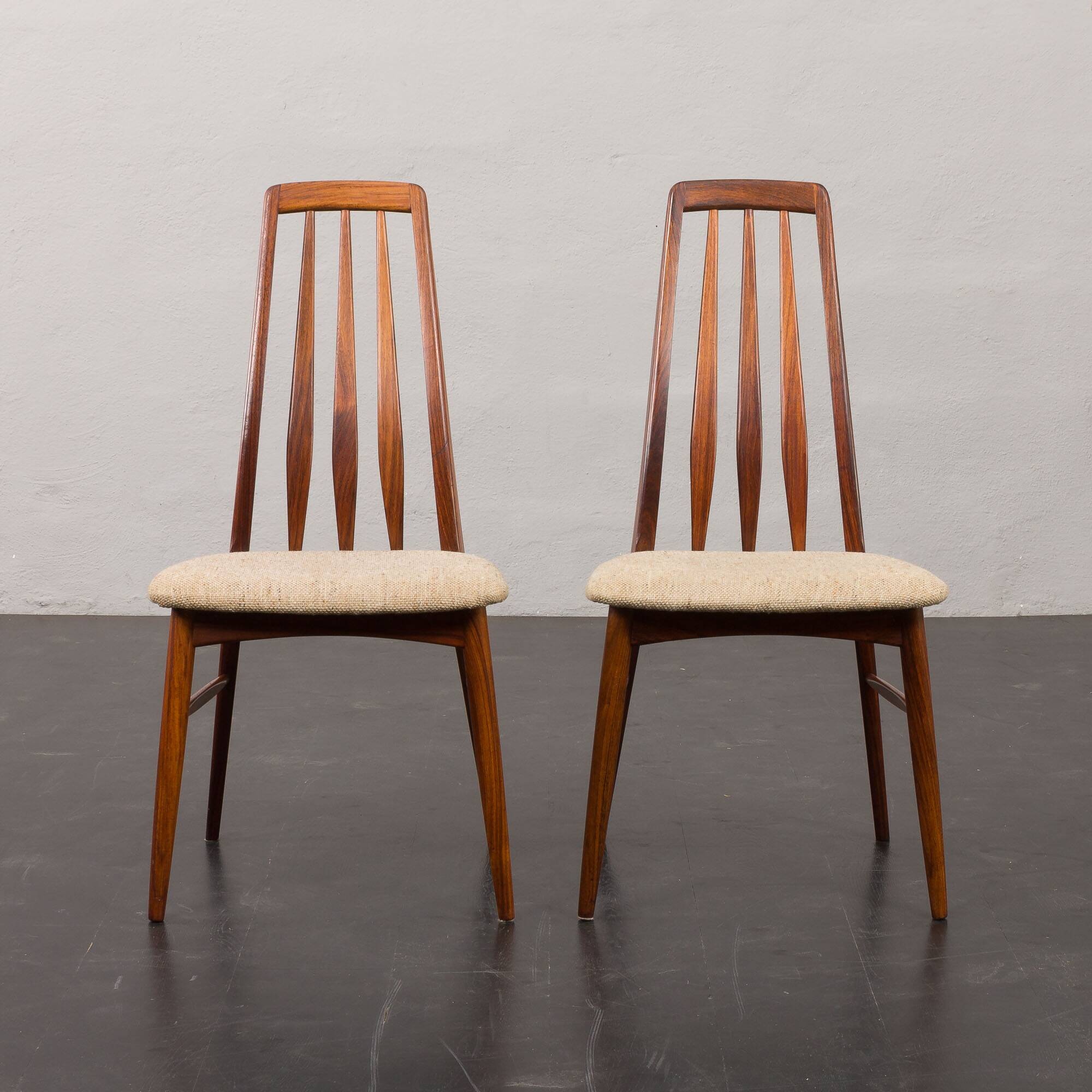Danish Rosewood Eva Dining Chairs by Niels Koefoed for Koefoeds Hornslet