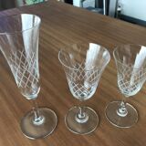 Service de verre en cristal