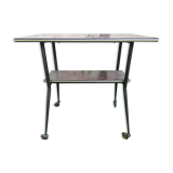 Compass foot wheel table