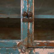 Old low sideboard, tv stand in original blue patina burmese teak