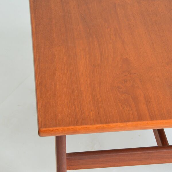 Table basse carrée scandinave teck vintage 1960s