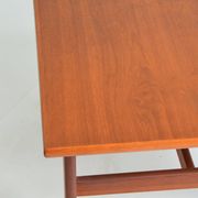 Table basse carrée scandinave teck vintage 1960s