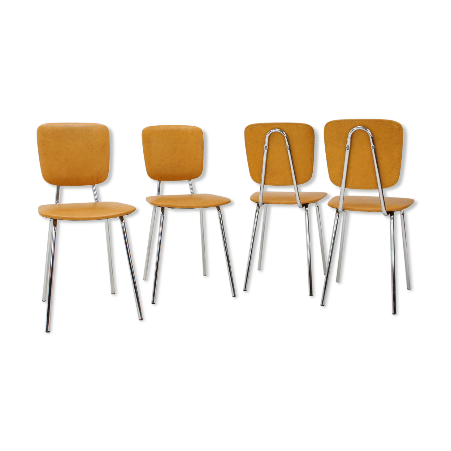 1970s Set of Four Dining Chairs, Czechoslovakia