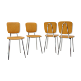 1970s Set of Four Dining Chairs, Czechoslovakia