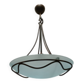Frosted glass pendant light Maison Delmas