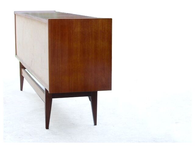 Scandinavian row in vintage teak design 50s/60s