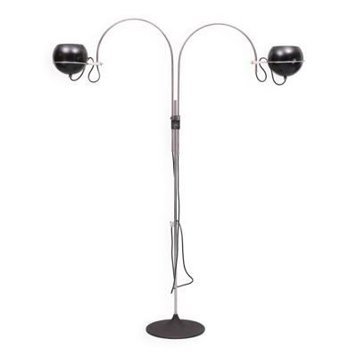 Lampadaire Globe Oculaire à Double Arc Gepo Vintage Space Age