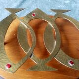 Wall decoration in low relief of fish stylises 70 years