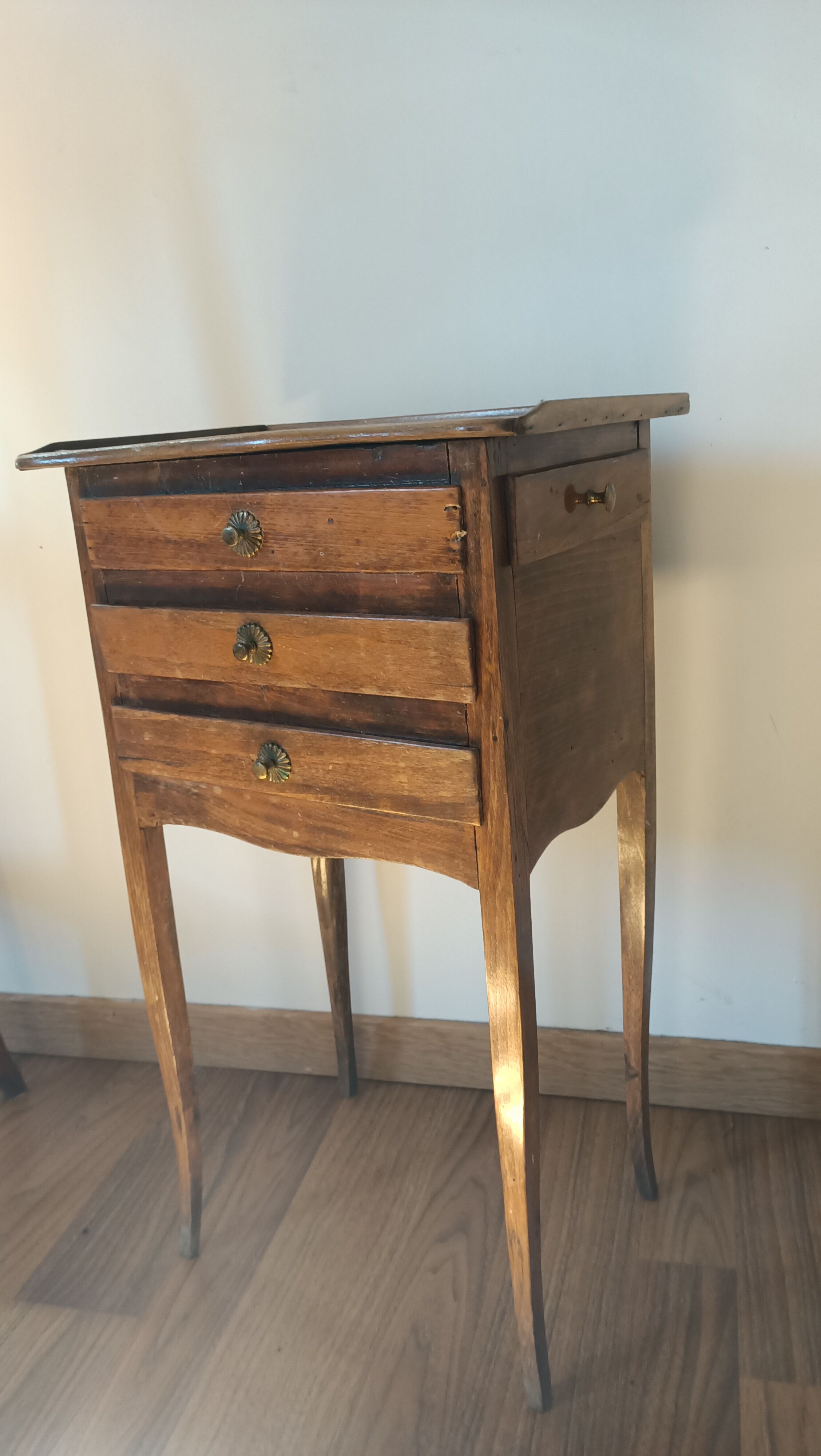 Bedside table with secret drawer